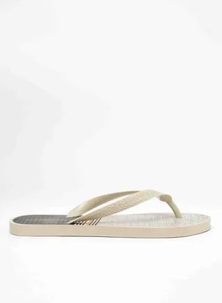 Nicaro Printed Slip On Slipper Beige/Black 