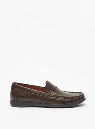 Mens Solid Slip-On Loafers 