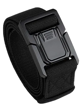Nylon Tactical Men Belt, Work Belts for Men, Adjustable, for Men Military Hiking Riggers Belt with Heavy Duty Quick Release Buckle, Suitable for Work and Travel (125cm) 