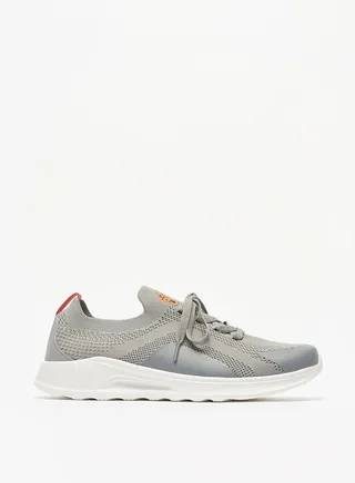 Textured Slip On Mens' Sports Shoes with Lace Detail