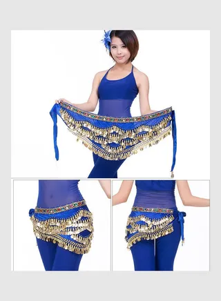 Belly Dance Waist Chain Blue 