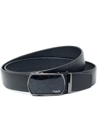 Classic Milano Men’s Leather Belt for men Fashion Belt Ratchet Dress Belts for men with Automatic Click Buckle for Mens Belt Enclosed in an Elegant Gift Box ALTHQ-3705-6 (Black) by Milano Leather 