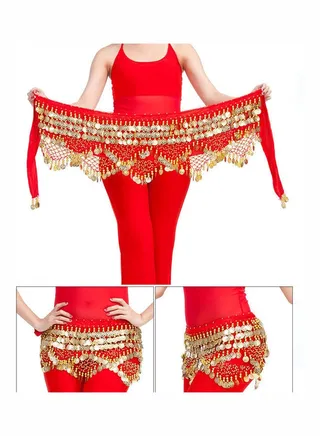 Belly Dance Waist Chain Red 