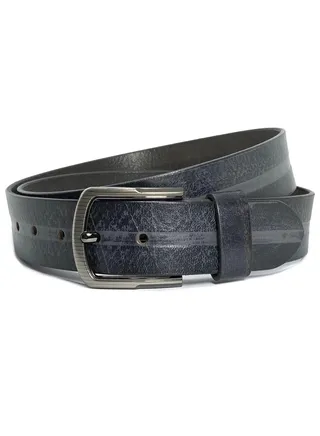 Classic Milano Genuine Leather Belt Men Casual Belt for men Mens belt 40MM 14904 (Black) by Milano Leather 