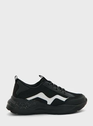 Colourblock Speackled Sole Sneaker
