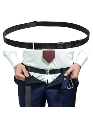 Shirt Stays Lock Belt Elastic Stay for Stretchable and Adjustable Waist with Flexible Comfort Silicone Touch Points 