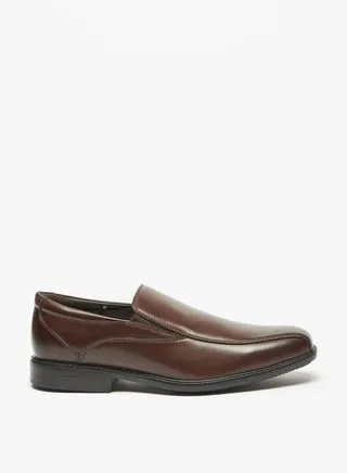 Men Solid Slip-On Loafers