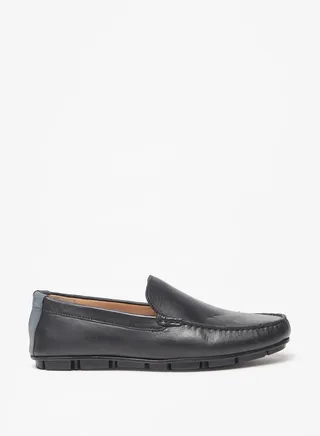 Men's Solid Slip-On Moccasins