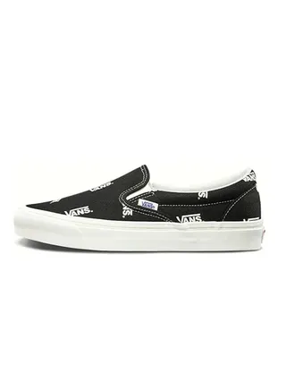 VANS Classic Slip-on Shoes Multi Logo Black 