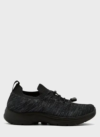 Knitted Toggle Lace Slip Ons