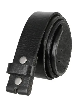 Bs040 One Piece Genuine Full Grain Leather 112" Wide Replacement Belt Strap With Snaps On For Women (Black 32) 