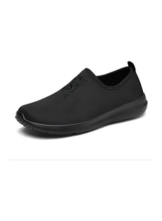Solid Slip-On Shoes Black 