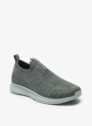 Men Textured Slip On Sports Shoes