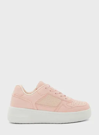 Tonal Mesh Stacked Sneaker