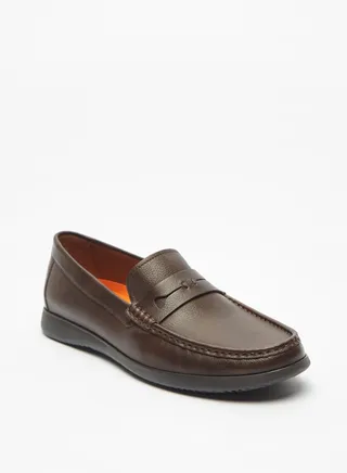 Mens Solid Slip-On Loafers