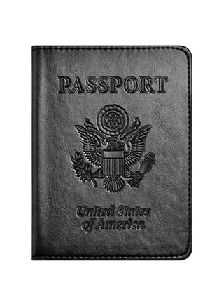 Travel Passport ID Card Wallet Holder Cover RFID Blocking Leather Purse Case USA 