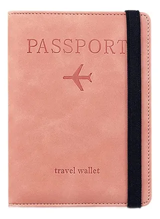 Passport Holder Passport Cover with RFID Blocking Protector - Premium PU Leather Travel Passport Wallet - Travel Documents Organizer for Men & Women 