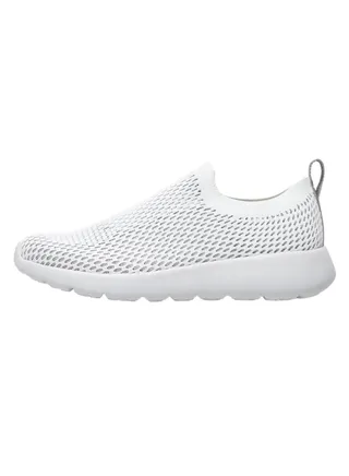 Lightweight slip-on shoes comfortable and durable men's classic & fashion sneakers shoes for men and shoes for women mesh shoes - One-step Breathable shoes by DUOZOULU - Silver 