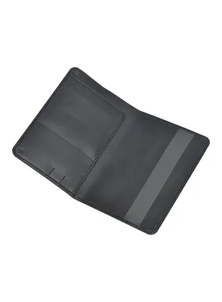 PU Passport Cover Black 