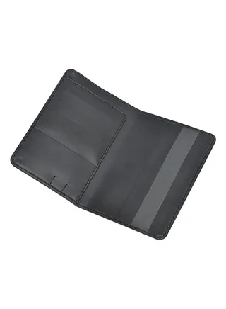 PU Passport Cover Black 