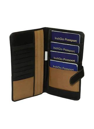 Designer Passport Holder Black 