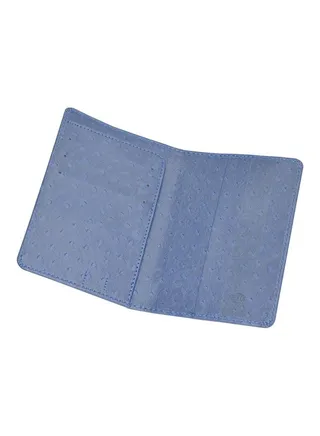 PU Passport Cover Blue 