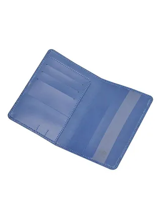 PU Passport Cover Blue 