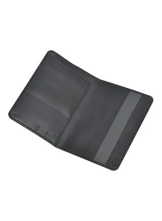 PU Passport Cover Black 