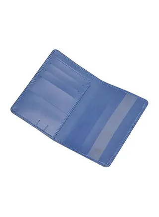 PU Passport Cover Blue 