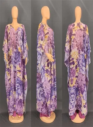 Chiffon Cardigan Dress Two-Piece Set 