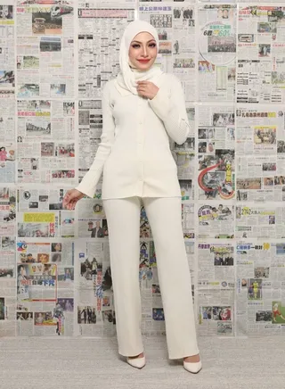 Women's solid color fashion Set 