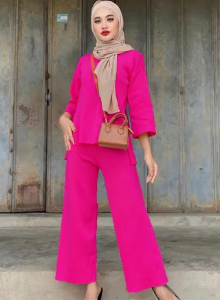 Women's Solid Color Split Set 