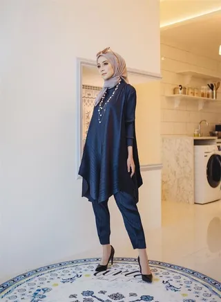 Fashion Pleated Irregular Two Piece Set 