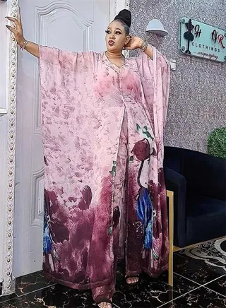 Printed Chiffon Cardigan Two-Piece Set 