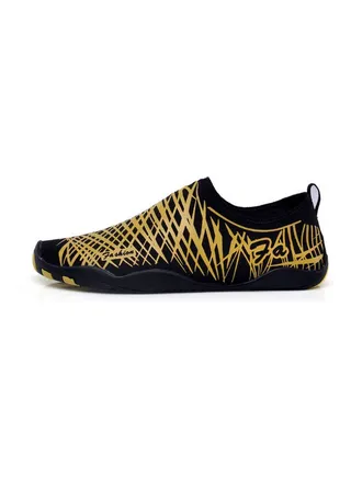 Printed Slip-On Shoes Black/Yellow 