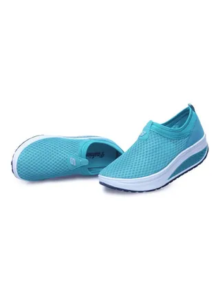 Air Permeable Slip-Ons Blue 