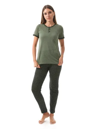Women Pajama Set With Half Sleeves 