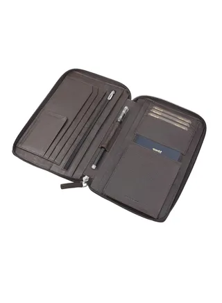 Leather Passport Holder, Brown 