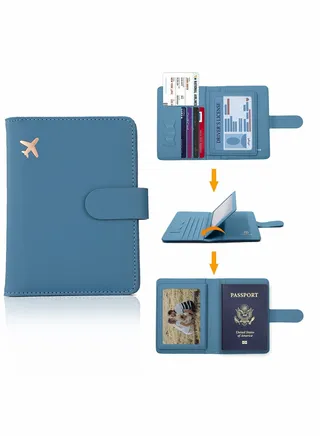Passport Holder Card Slots, Creative Aircraft Certificate Storage Bag 