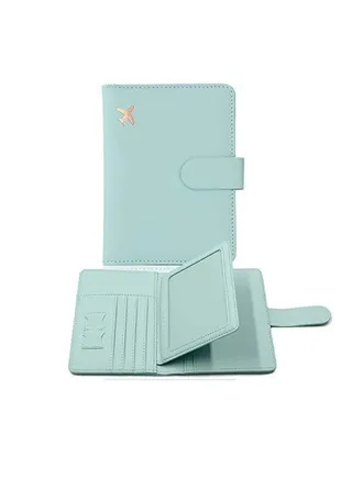 Travel Wallet PU Leather Passport  travel documents like boarding passes, ID cards, credit cards, and even cash. 