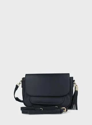Retro Plain Crossbody Bag