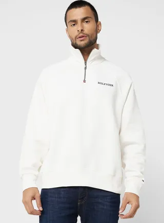 Logo Half Zip Sweatshirt
