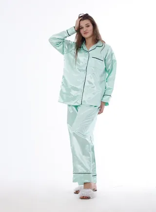 Dazzling satin pajamas 2323 