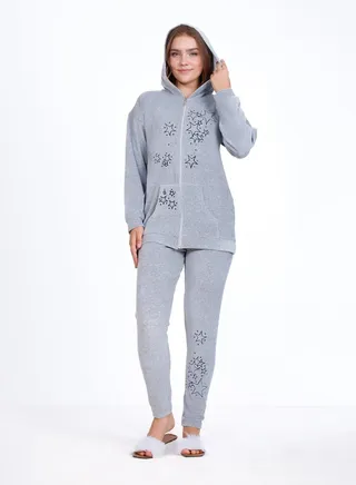 Distinctive winter pajamas 8042 