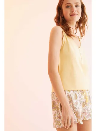 Short pajamas with straps 
