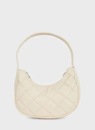 Faux Leather Shoulder Bag