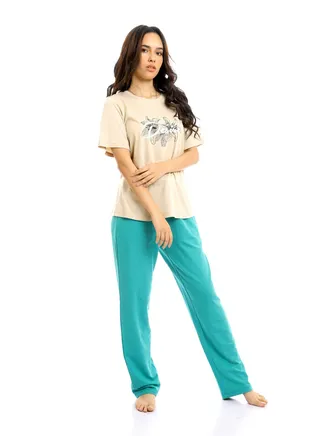 Women'S Capri Pajama Set 