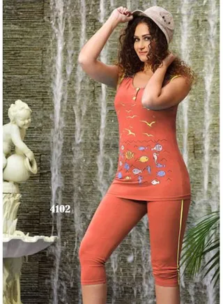 بيجامة صيفي قطن 
