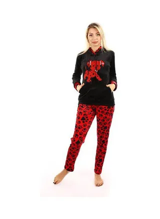 Velvet Training Suit Red 