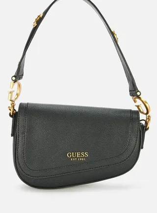 Guess Women's G Dream Flap Shoulder Bag - Black 